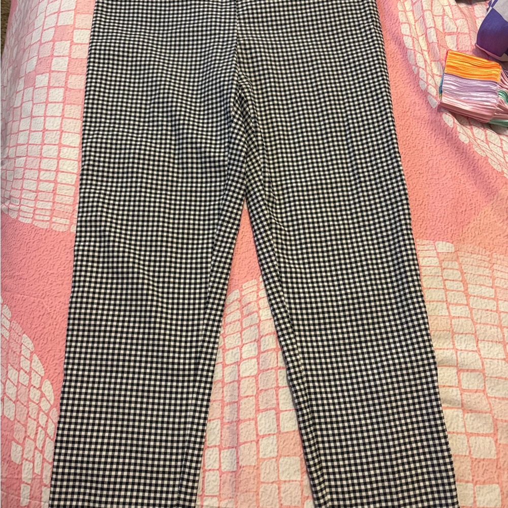 Jules & Leopold Black and White Checkered Leggings